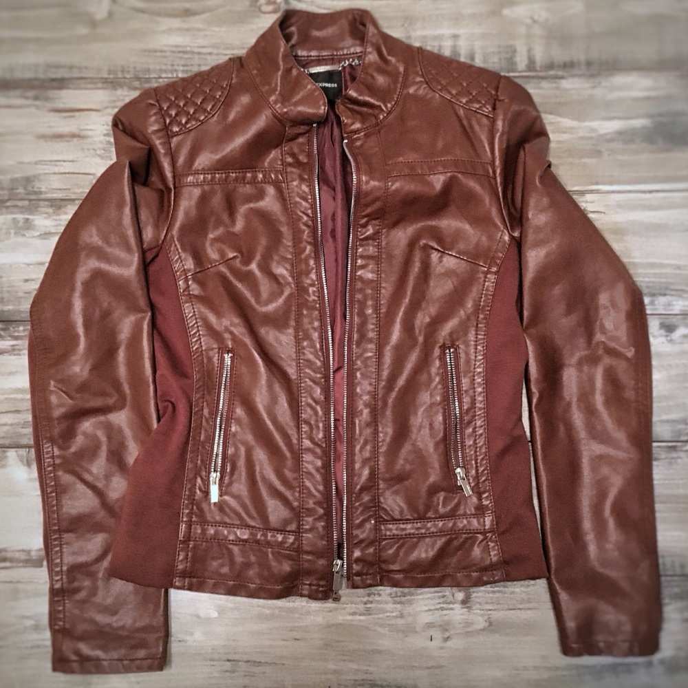 Leather like jacket